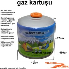 Kamp Ocak Tüp Kartuş 450 gr Nargile Gaz Kartuş