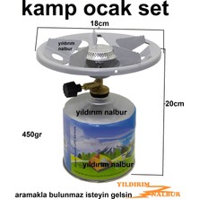 Kamp Ocak Tüp Kartuş 450 gr Nargile Gaz Kartuş