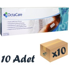 Octacare Şeffaf Su Geçirmez   Örtüsü 9cm x 30CM 10 Adet Tekli Steril Paket