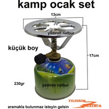 Kamp Ocak Küçük Boy 450 gr Kartuş Piknik Tüpü Kamp