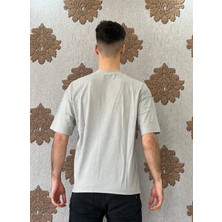 Pascua Store Erkek Oversize Baskılı Pamuklu Kısa Kollu T-Shirt