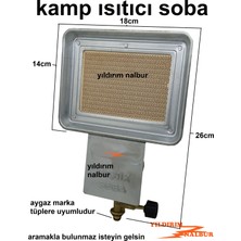 Kamp Sobası Isıtıcı Balıkçı Avcı Soba Aygaz Tüplere Isıtıcı