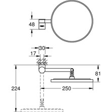 Grohe Selection Makyaj Aynası - 41077000