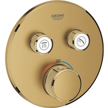 Grohe Grohtherm Smartcontrol Çift Valfli Akış Kontrollü, Ankastre Termostatik Duş Bataryası - 29119GN0