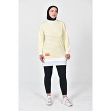 Zeren Moda Kadın Çizgili Tunik