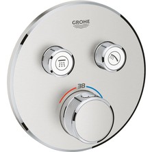 Grohe Grohtherm Smartcontrol Çift Valfli Akış Kontrollü, Ankastre Termostatik Duş Bataryası - 29119DC0