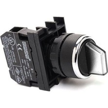 Emas B101SL30B Beyaz Seçici Işıklı Kumanda Butonu