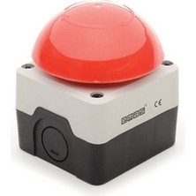 Emas P1C400E72 Siyah-Gri Pl.kutu 72 mm Emniyet Acil Stop