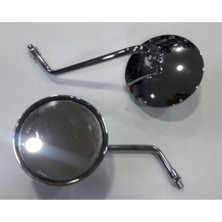 Motospartan Motosiklet Aynası QY181 - 10MM Nikel Krom Yuvarlak Mondıal Zn 125 KT125 - 150