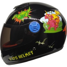 Mts -SY118 Çocuk Kask Dino Black MTS-SY118 Çocuk Kask