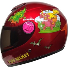 Mts -SY118 Çocuk Kask Dino Red MTS-SY118 Çocuk