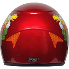 Mts -SY118 Çocuk Kask Dino Red MTS-SY118 Çocuk