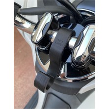 Payamade Honda Pcx Gidon Poşet Askı Aparatı Siyah / Diğer Açık Gidonlu Motosikletlerle Uyumlu