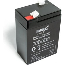 Lightex Akü 4V 5.5A Işıldak Fener 7X10X4.5CM LT-45N
