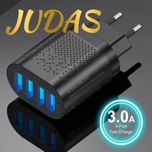 Judas Z5 Çoklu Şarj Adaptörü + J2 Type-C 5A/100W Şarj Kablosu -2mt