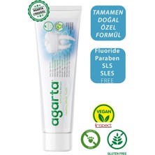 Agarta Doğal Bitki Özlü Florürsüz Diş Macunu 100 ML/130 gr Hediyeli 20 ml Argan Krem