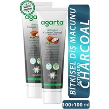 Agarta Doğal Hindistan Cevizi Özlü Aktif Karbon Diş Macunu 100 ML/130 gr X2 Adet 20 ml Argan Krem