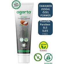 Agarta Doğal Hindistan Cevizi Özlü Aktif Karbon Diş Macunu 100 ML/130 gr X2 Adet 20 ml Argan Krem