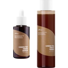 Isntree Green Tea Sebum Giderici Bakım Seti (Fresh Toner 200 ml ve Fresh Serum 50 Ml)