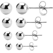 Alltarse 12 Çift Moda Hipoalerjenik Kulak Sapları Takı Hediyesi 3/4/5/6mm Küpe (Yurt Dışından)