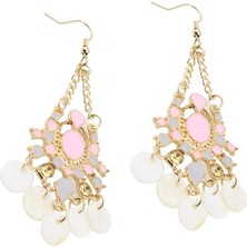 Alltarse Prettyia Shell Disk Dangle Damla Kristal Rhinestone Jewel Aksesuar Küpe (Yurt Dışından)