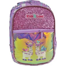 Kaukko Kids Love Lama Sırt Çantası Aynalı Taşlı L5093