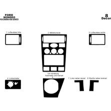 meriç cockpit design Meriç® Ford Mondeo Ön Torpido Kaplama Maun 8 Parça 2000-2003