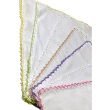 Neocotton 14'lü Bebek Pamuklu Ağız ve Yüz Temizleme Mendili Oyalı 22 x 22 cm