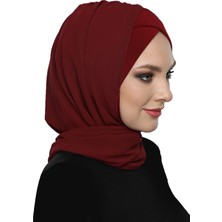 ELYSIANfidan Şallı Takmatik Sade Hazır Türban Tesettür Bone