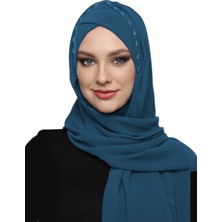 Fidan Bone Şallı Takmatik Taşlı Hazır Türban Tesettür Bone Namaz Örtüsü