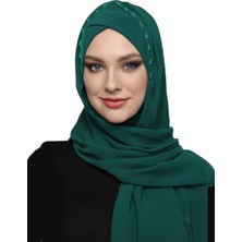 ELYSIANfidan Şallı Takmatik Taşlı Hazır Türban Tesettür Bone Namaz Örtüsü