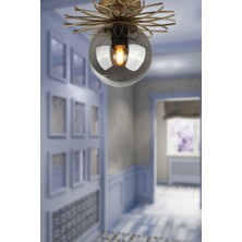 Begüsa Tesla Tekli Avize Eskitme Füme Cam