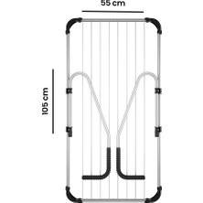 Perilla Dirsekli Balkon Çamaşır Kurutma Askısı