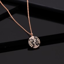 Miavi Silver 925 Ayar Gümüş Leopar Tasarım Daire Kolye