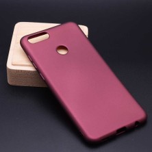 MobaxAksesuar  Huawei Honor 7x Kılıf Soft Mat Premier Case Mürdüm
