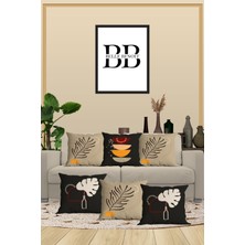Belle Benoit 6'lı Çift Tarafı Dijital Baskılı Hediyelik, Dekoratif, Koltuk Yastık Kılıfı, Kırlent Kılıfı Seti