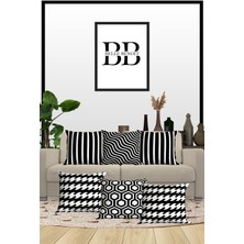 Belle Benoit 6'lı Çift Tarafı Dijital Baskılı Hediyelik, Dekoratif, Koltuk Yastık Kılıfı, Kırlent Kılıfı Seti