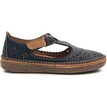 Venüs 23197011 Kadın Baskılı Cırlı Hakiki Deri Comfort Günlük Ayakkabı