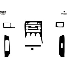 meriç cockpit design Meriç® Honda Jazz Ön Torpido Kaplama Maun 7 Parça 2005-›