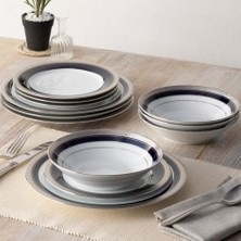 Noritake Crestwood Cobalt Platinum 85 Parça Yemek Takımı