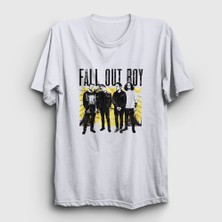 Presmono Unisex Beyaz Band Fall Out Boy T-Shirt