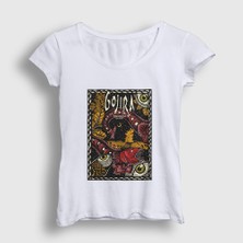 Presmono Kadın Beyaz Code Orange Gojira T-Shirt