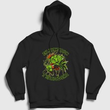 Presmono Unisex Siyah Blanka Oyun Street Fighter Kapüşonlu Sweatshirt