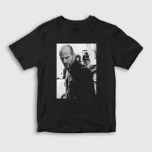Presmono Unisex Çocuk Siyah Crank Jason Statham T-Shirt