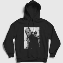 Presmono Unisex Siyah Crank Jason Statham Kapüşonlu Sweatshirt