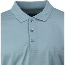 Oppland Erkek Polo Yaka Arma Cepli Kısa Kollu Düz Renk Normal Kesim Premium Pamuklu Kumaş T-Shirt