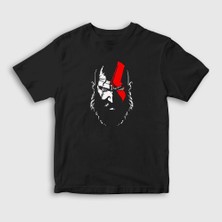 Presmono Unisex Çocuk Siyah Kratos God Of War T-Shirt