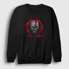 Presmono Unisex Siyah Kratos V2 God Of War Sweatshirt