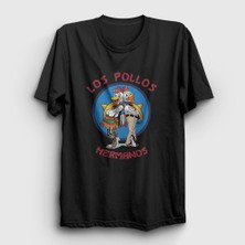 Presmono Unisex Siyah Los Pollos Hermanos Breaking Bad T-Shirt