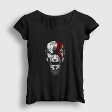 Presmono Kadın Siyah Rage Kratos God Of War T-Shirt